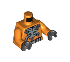 LEGO Orange Deap Sea Diver mit Orange Outfit Minifig Torso (973 / 76382)