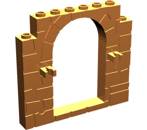 LEGO Orange Door Frame 1 x 8 x 6 with Clips (40242)