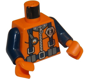 LEGO Orange Dune Patrol Quad Driver Torso (973 / 73403)