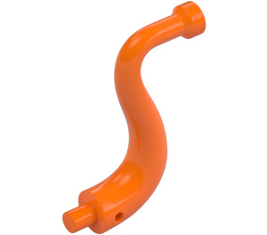 LEGO Orange Elephant Trunk with Long End (80497)