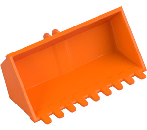 LEGO Orange Excavator Bucket 4 x 8 with Click Hinge 2-Finger (47508)