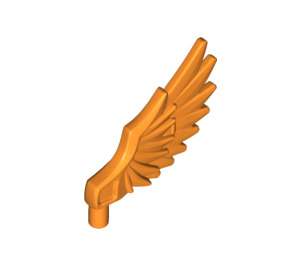 LEGO Oranje Feathered Minifig Vleugel (11100)