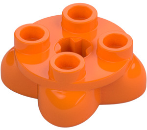 LEGO Orange Feet 2 x 2 x 0.6 Platte Rund (84867)