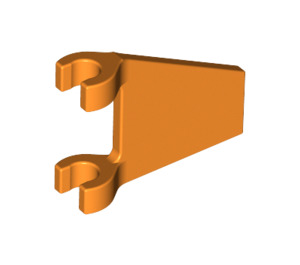 LEGO Orange Drapeau 2 x 2 Angled sans bord évasé (44676)