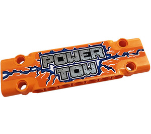 LEGO Oranje Plat Paneel 3 x 11 met 'POWER TOW', Lightning (Rechts) Sticker (15458)