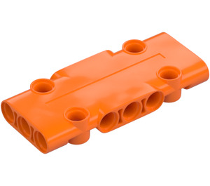 LEGO Orange Flach Paneel 3 x 7 (71709)