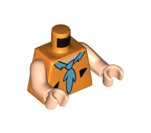 LEGO Orange Fred Flintstone Minifig Torso (973 / 76382)