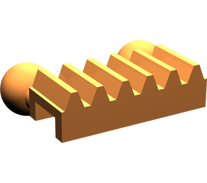 LEGO Oranje Tandwiel Rack met Twee Bal Joints (6574)