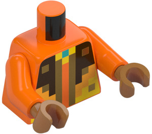 LEGO Oranje Golden Ridder Minifiguur Torso (973 / 76382)