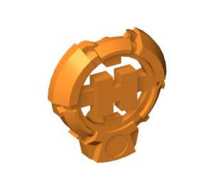 LEGO Orange H Icon avec Coller 3.2 (92199)