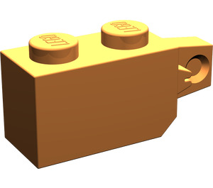 LEGO Orange Scharnier Backstein 1 x 2 Verriegeln mit Single Finger (Vertikale) auf Ende (30364 / 51478)