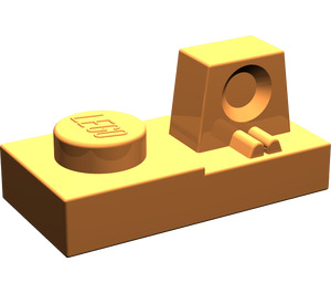 LEGO Orange Scharnier Platte 1 x 2 Verriegeln mit Single Finger auf oben (30383 / 53922)