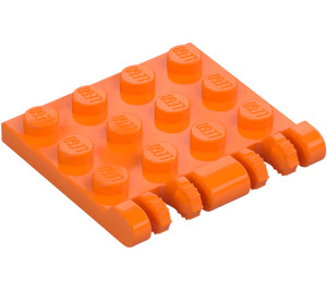 LEGO Orange Scharnier Platte 4 x 4 Verriegelt (44570 / 50337)