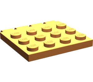 LEGO Oranje Scharnier Plaat 4 x 4 Voertuig Roof (4213)