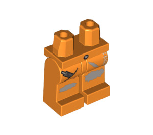 LEGO Orange Jawson Beine mit File im Recht Pocket und Stains auf Both Knees (3815 / 90990)