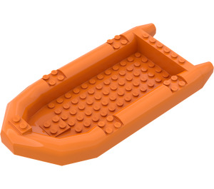 LEGO Orange Large Dinghy 22 x 10 x 3 (62812)