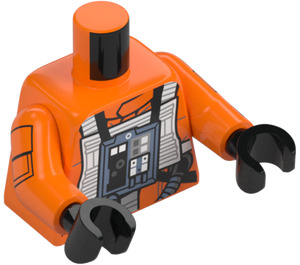 LEGO Orange Luke Skywalker Minifig Torso (973 / 76382)