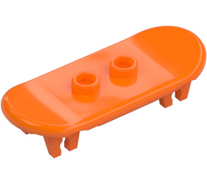 LEGO Orange Minifig Skateboard with Four Wheel Clips (42511 / 88422)