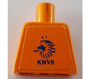 LEGO Orange Minifig Torso without Arms with KNVB Logo Sticker (973)