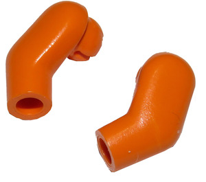 LEGO Orange Minifigure Arms (Left and Right Pair)