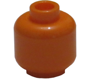 LEGO Orange Minifigure Head (Recessed Solid Stud) (3274 / 3626)