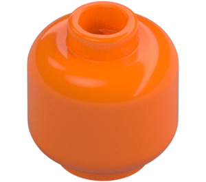 LEGO Orange Minifigure Head (Safety Stud) (3626 / 88475)