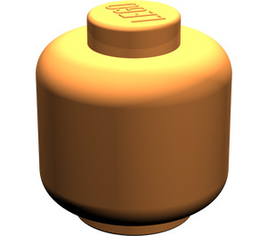 LEGO Orange Minifigure Kopf (Solider Bolzen)