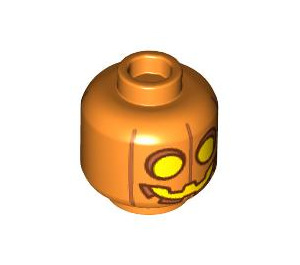 LEGO Orange Minifigure Diriger avec Citrouille Décoration (Goujon solide encastré) (3626 / 102232)