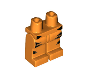 LEGO Oranje Minifiguur Heupen en benen met Zwart Tijger Strepen (3815 / 78453)