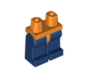 LEGO Oranje Minifigure Heupen met Dark Blauw Poten (3815 / 73200)