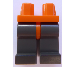 LEGO Orange Minifigure Les hanches avec Dark grise Jambes (3815)