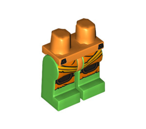 LEGO Oranje Minifigure Heupen met Oranje Jumpsuit (3815 / 17801)