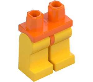 LEGO Orange Minifigure Hips with Yellow Legs (73200 / 88584)