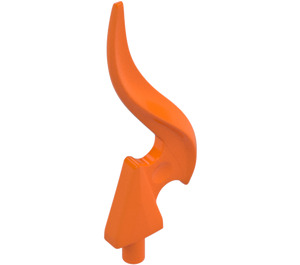 LEGO Orange Minifigurine Lance Tip avec Elongated Flamme (18395)