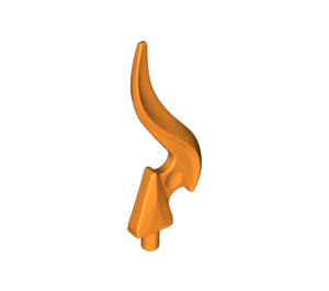 LEGO Orange Minifigure Spear Tip with Elongated Flame (18395)