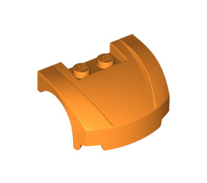 LEGO Orange Mudgard Bonnet 3 x 4 x 1.3 Curved (98835)
