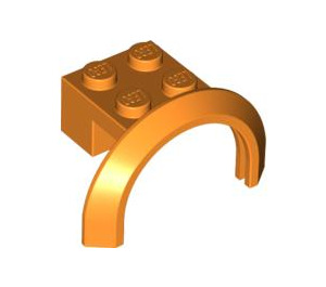 LEGO Orange Mudguard Brick 2 x 2 with Wheel Arch  (50745)