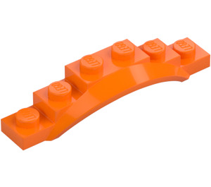 LEGO Orange Kotflügel Platte 1 x 6 mit Kante (4925 / 62361)