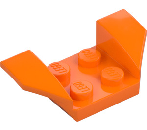 LEGO Oranje Spatbord Plaat 2 x 2 met Flared Wiel Arches (41854)