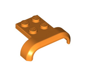 LEGO Orange Mudguard Plate 2 x 2 with Shallow Wheel Arch (28326)