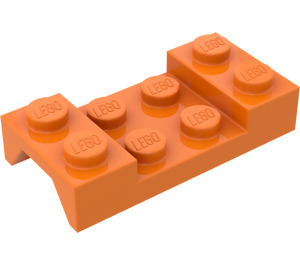 LEGO Pomarańczowy Błotnik Talerz 2 x 4 z Łuk bez Dziury (3788)