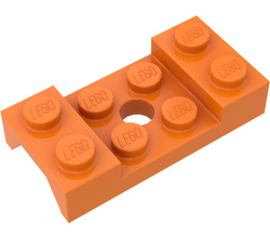 LEGO Orange Mudguard Plate 2 x 4 with Arches with Hole (60212)