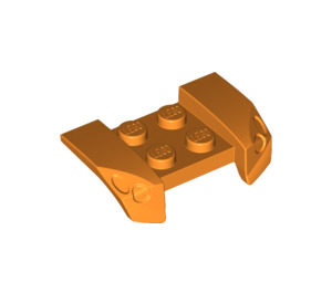 LEGO Orange Mudguard Plate 2 x 4 with Overhanging Headlights (44674)