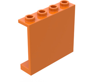 LEGO Orange Panel 1 x 4 x 3 without Side Supports, Hollow Studs (4215 / 30007)