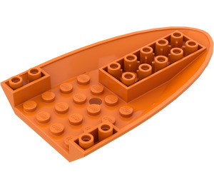 LEGO Orange Plane Bottom 6 x 10 x 1 (87611)