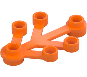 LEGO Orange Pflanze Blätter 4 x 3 (2423)