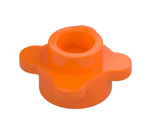 LEGO Orange Platta 1 x 1 Runda med Blomma Kronblad (28573 / 33291)