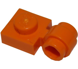 LEGO Orange Platta 1 x 1 med fäste (Tjock ring) (4081 / 41632)