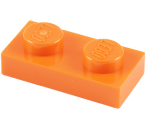 LEGO Oranje Plaat 1 x 2 (3023 / 28653)