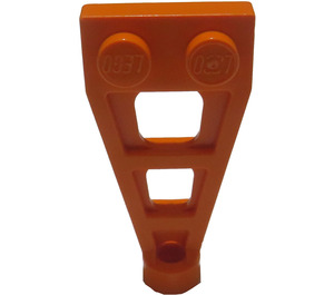 LEGO Orange Plate 1 x 2 Triangle with Stud Hole (4596)